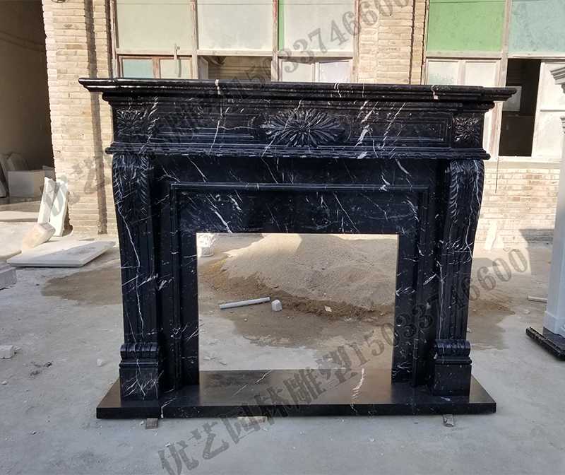 石雕壁爐架，大理石壁爐架，室內(nèi)壁爐架