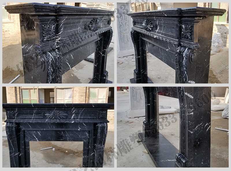 石雕壁爐架廠家，石雕壁爐架工廠，定制石雕壁爐架
